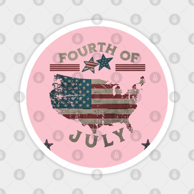 July 4th Magnet by TeeText